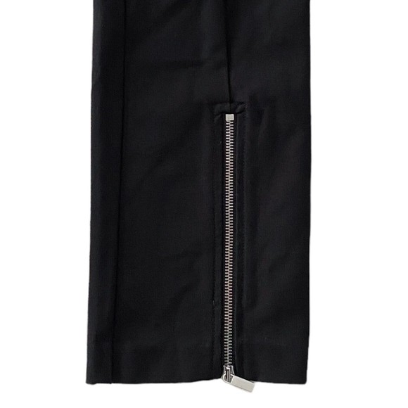 Womens Derek Lam 10 Crosby Van Cropped Zipper Pants Black High Waist Size 4 - Picture 5 of 5